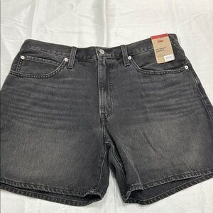 New❗️Levi's Charcoal 94’ Baggy Denim Shorts - Size 33